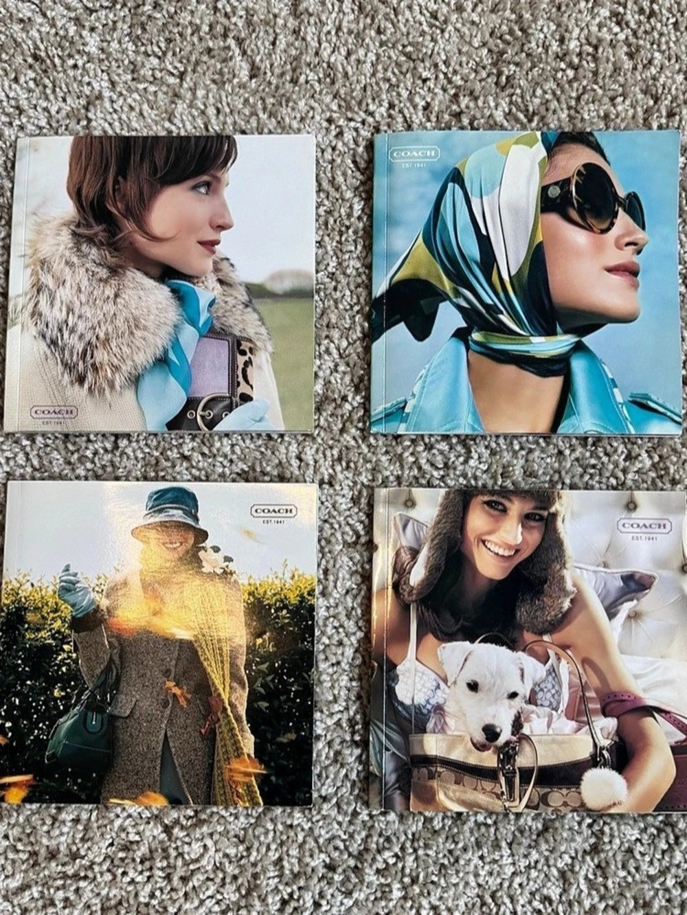 Coach catalogs from Japan. 2005 Spring, Summer, Fall and Winter